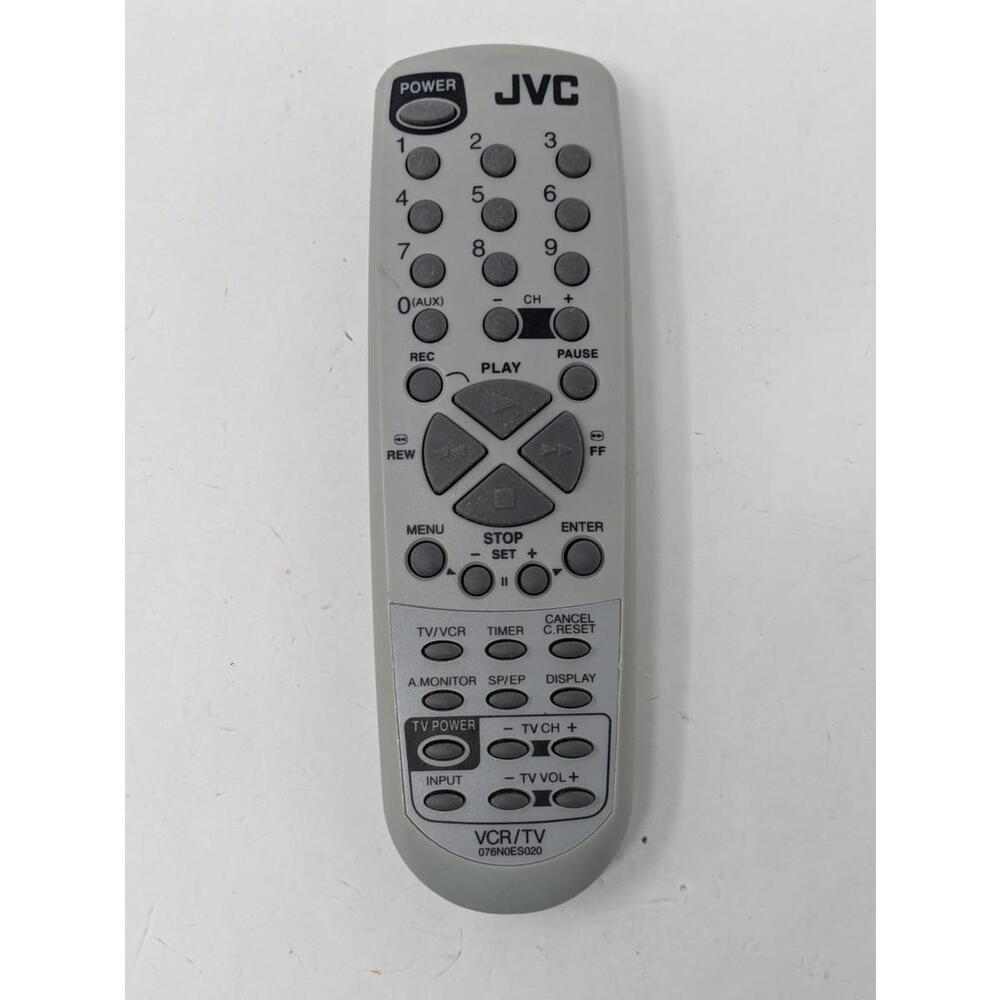 JVC VCR/TV 076N0ES020 Remote Control OEM Tested Working